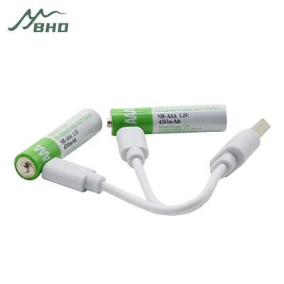 Usb įkraunamos Aaa baterijos